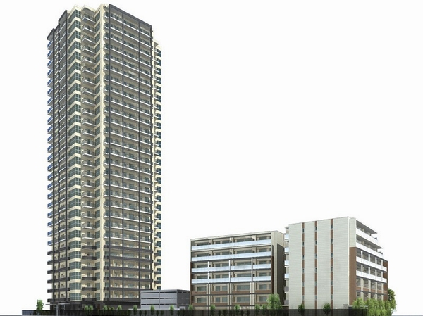 Exterior - Rendering ※ Exterior - Rendering of the web is one that caused draw based on the drawings of the planning stage, In fact a slightly different.