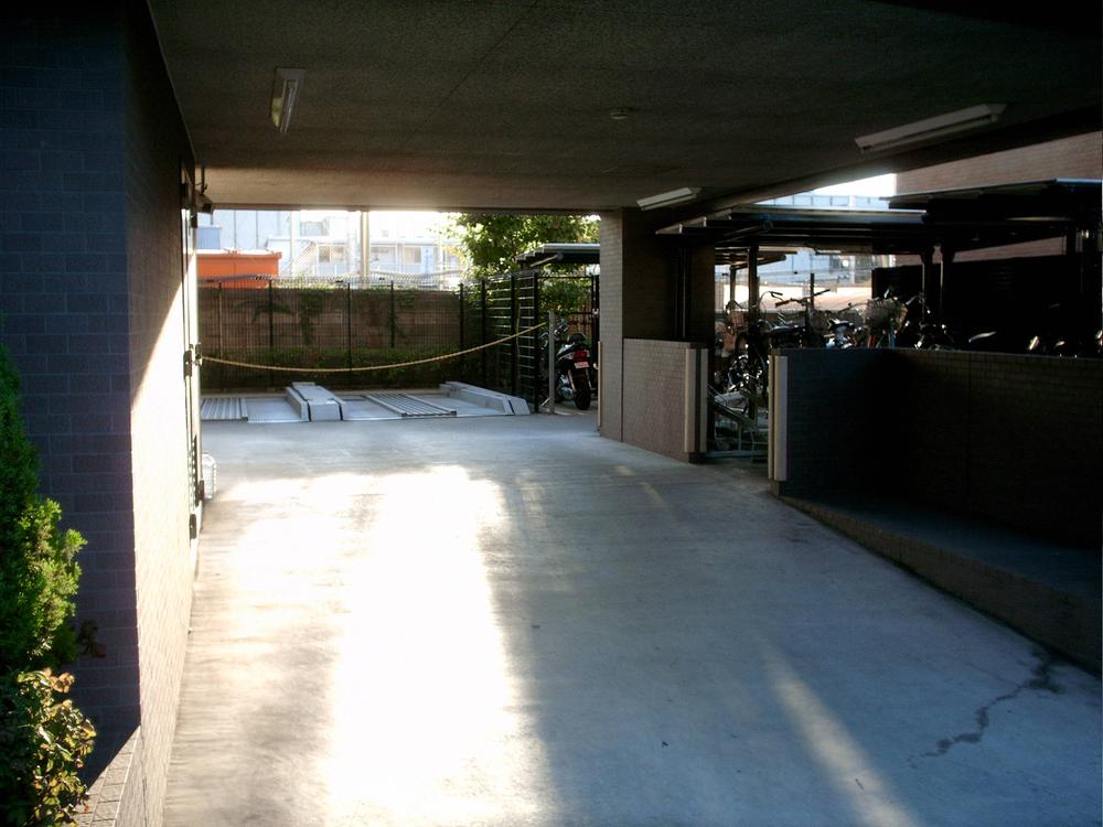 Parking lot. Common areas