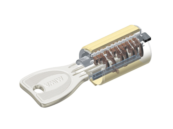 Security.  [Dimple key] It has adopted a dimple key of excellent reversible cylinder to crime prevention and operability. (Conceptual diagram)