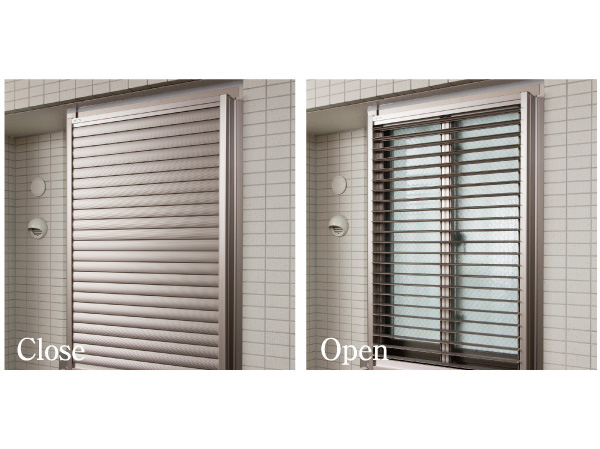 Security.  [Louver surface lattice] The opening and closing angle of the louver from inside the room can be adjusted from 0 ° to 90 ° "movable louver surface lattice". Since it is the angle adjustment of the blades, Daylighting ・ You can draft and privacy protection of at the same time.  ※ Except for the part sash (same specifications)