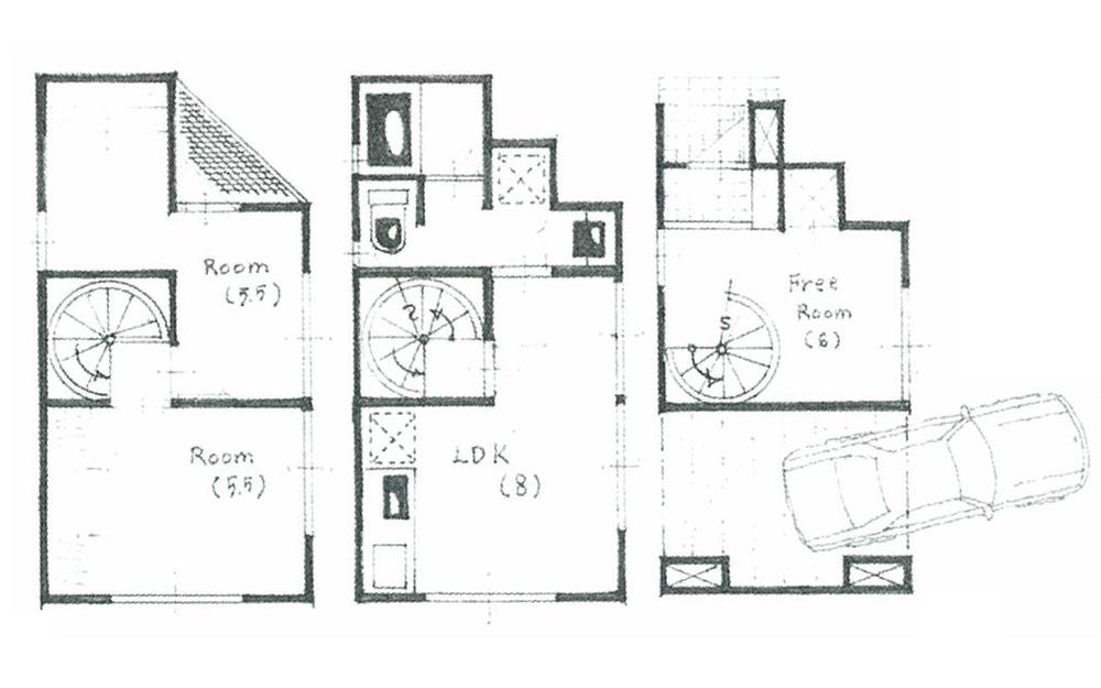 Building plan example (floor plan). Building plan example