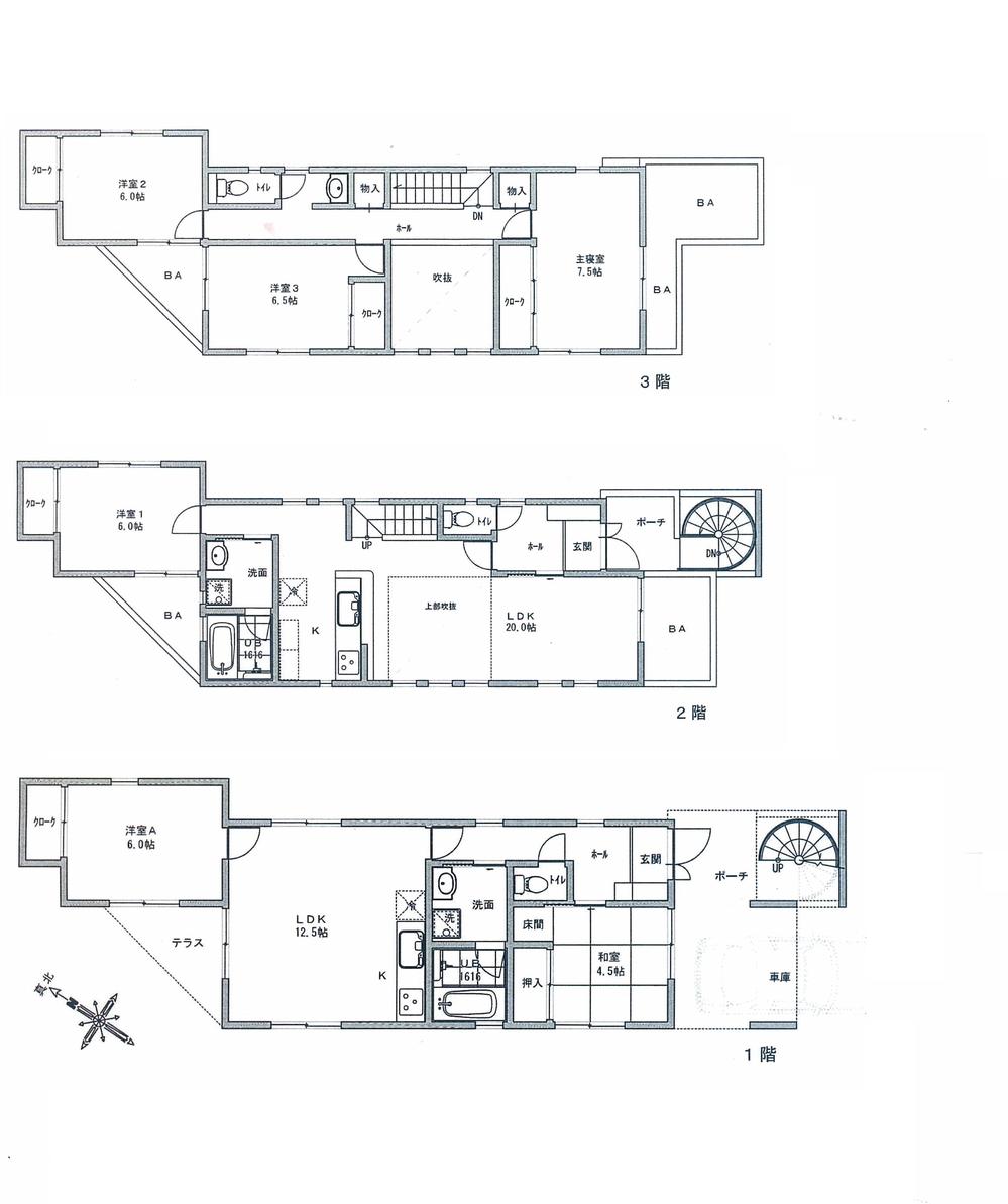 Building plan example (floor plan). Building plan Example A (2 households plan) Building price 35 million yen Building area 178.37 sq m (2LDK + 4LDK)