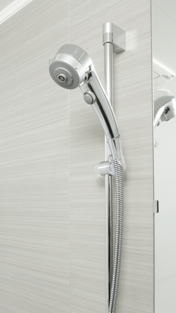 Bathing-wash room. Shower slide bar