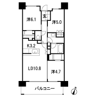 Floor: 3LD ・ K + 2WIC, occupied area: 68.03 sq m, Price: 41,880,000 yen ~ 49,780,000 yen, now on sale