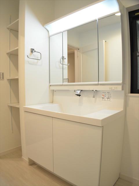 Wash basin, toilet. Very active in the morning dressed