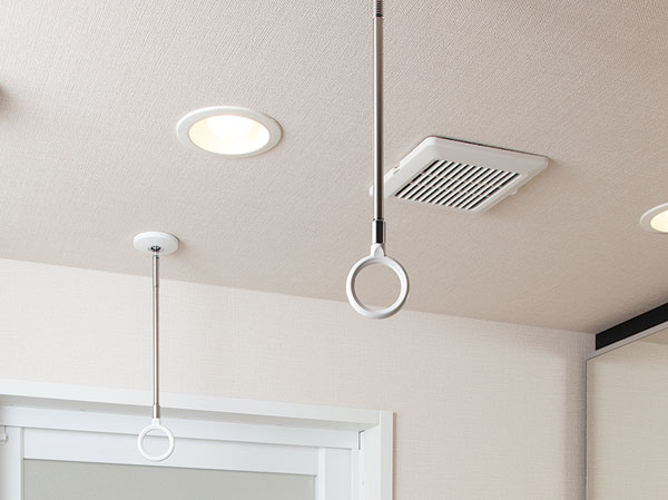 Bathing-wash room.  [Hosukurin Spot type] And laundry as can be hung directly from the washing machine, Installing the indoor Hosukurin. It protects against only to become summer sun and winter cold is to the balcony to move as it is.