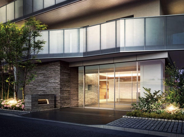 Buildings and facilities. The gently wrap the modern facade, Penetration gently in the city of around, Grand design that plays a beautiful landscape. Around the site, Hana to inform the arrival of the season 's Ya, Rhythmically to place the green of the trees. 45 as a stage to family foster carefree life, The texture of the delicate planning was to cherish the natural warmth and human, We alive throughout the site. (Entrance approach Rendering)