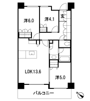 Floor: 3LDK, occupied area: 64.68 sq m, Price: 41,800,000 yen, now on sale
