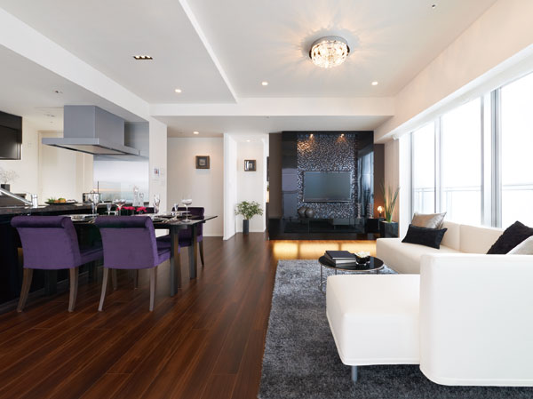 Living.  [living ・ dining] (model room / 80A type ・ Menu Plan 2)