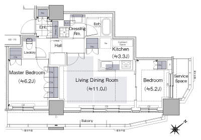 Floor: 2LD ・ K, the occupied area: 62.01 sq m, Price: 44,100,000 yen, now on sale