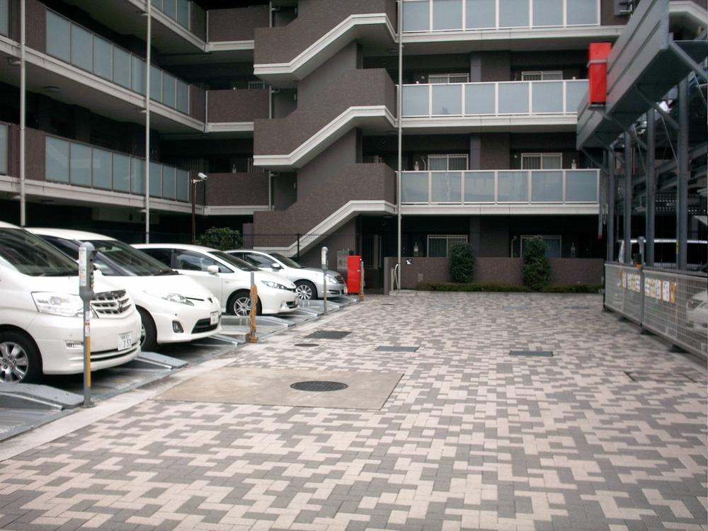 Parking lot. Common areas