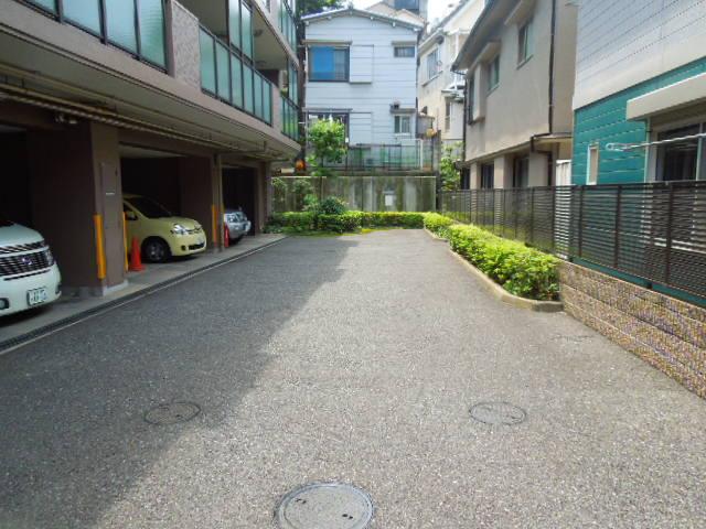 Parking lot. Common areas