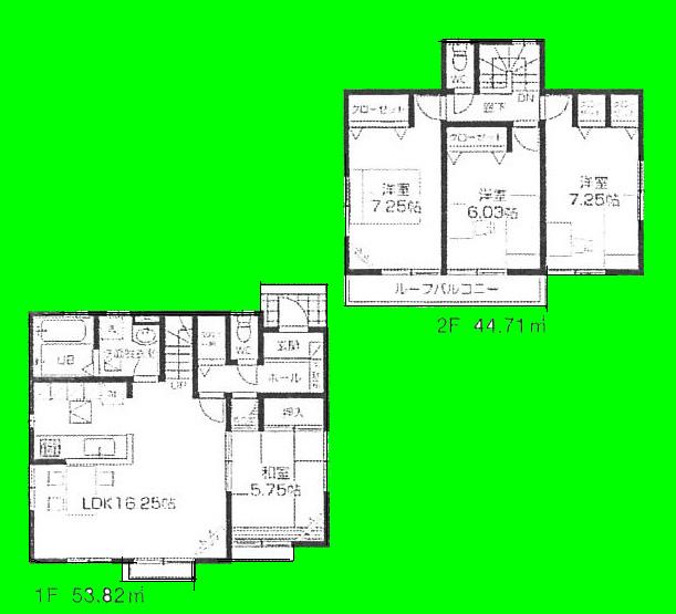 Floor plan. (2), Price 39,800,000 yen, 4LDK, Land area 176.91 sq m , Building area 98.53 sq m