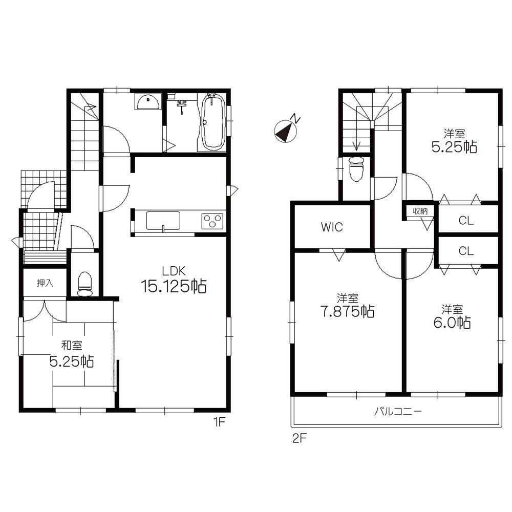 Floor plan. (5 Building), Price 28,200,000 yen, 4LDK, Land area 122.75 sq m , Building area 96.25 sq m