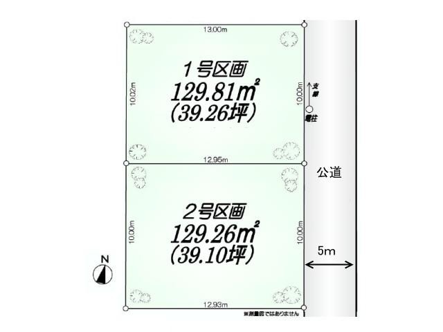 Compartment figure. Land price 28,900,000 yen, Land area 129.81 sq m