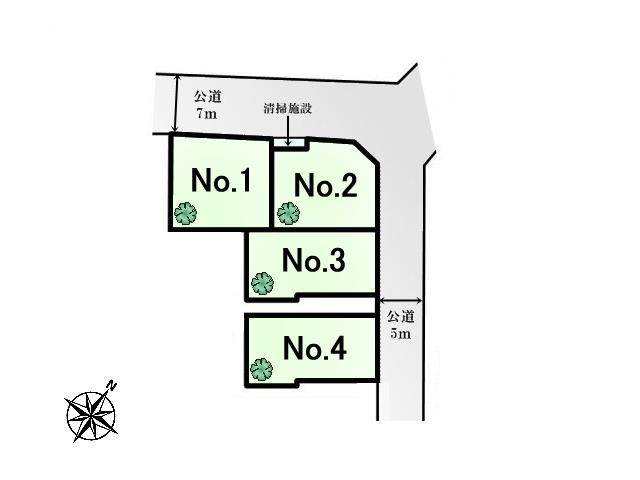 The entire compartment Figure. Kiyose Nakazato 5-chome compartment view