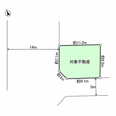 Compartment figure. Land plots Southwest corner lot
