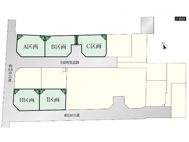 The entire compartment Figure. Kodaira Onuma-cho 5-chome, I issue areas Compartment Figure
