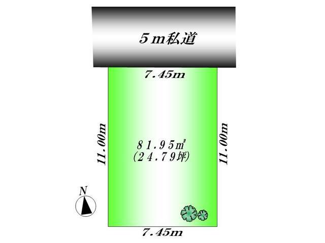 Compartment figure. Land price 16 million yen, Land area 81.95 sq m Kodaira Ogawa 1-chome compartment view
