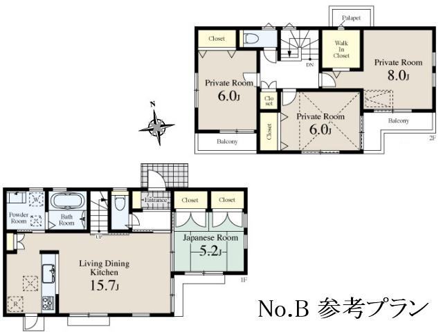Other local. Kodaira Hanakoganei 6-chome No. B land Reference Plan