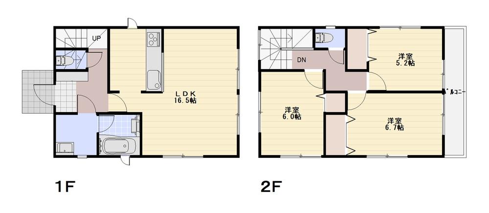 Floor plan. (3 Building), Price 30,800,000 yen, 3LDK, Land area 107.55 sq m , Building area 81.81 sq m