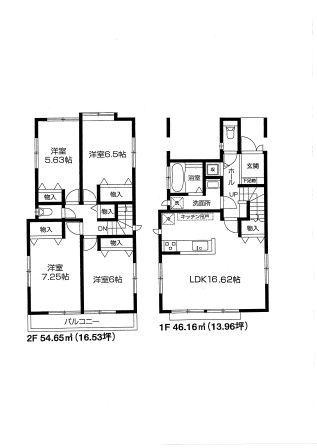 Floor plan. (D Building), Price 40,800,000 yen, 4LDK, Land area 120 sq m , Building area 100.81 sq m