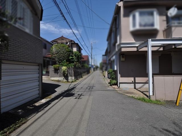 Local photos, including front road. Kodaira Ogawa during the 2-chome, August 28, 2013 shooting Contact road situation
