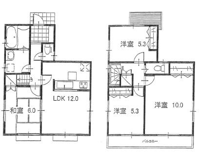 Building plan example (introspection photo). Building plan example (No. 6 locations) Building Price 11 million yen, Building area 87.48 sq m