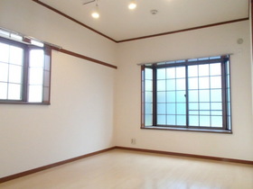 Living and room. Corner room two-sided lighting of the room