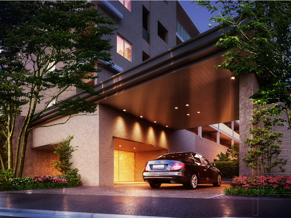 Buildings and facilities. Entrance Rendering