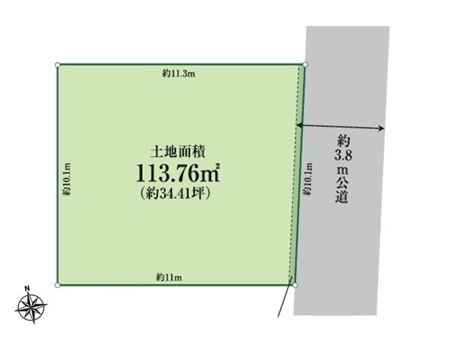 43,800,000 yen, 4LDK, Land area 113.76 sq m , Building area 90.96 sq m compartment view