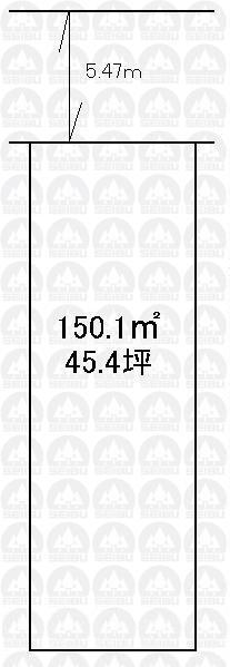 Compartment figure. Land price 49,900,000 yen, Land area 150.1 sq m frontage 6.98m contact road