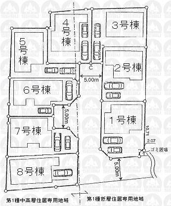 The entire compartment Figure. All eight buildings This selling 7 buildings 1 Building: 111.68 sq m 2 Building: 111.68 sq m 3 Building: 111.69 sq m Contracted 4 Building: 111.05 sq m 5 Building: 111.08 sq m 6 Building: 111.87 sq m 7 Building: 111.85 sq m 8 Building: 111.91 sq m