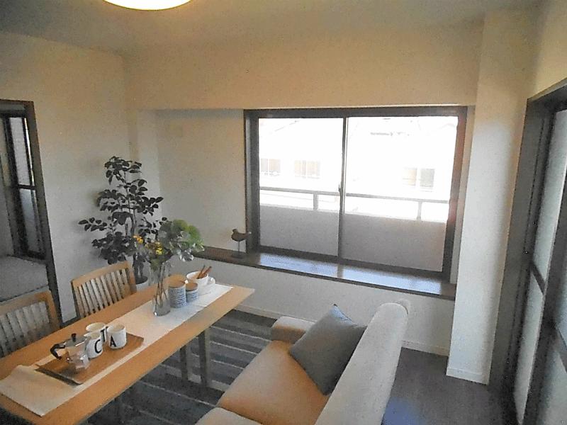 Living. Established a model furniture in the living room