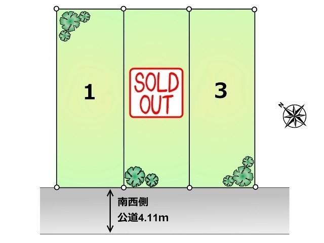 The entire compartment Figure. Kodaira Hanakoganeiminami-cho 3-chome, the entire compartment view