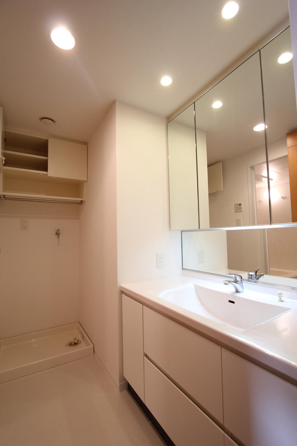 Wash basin, toilet. Interior