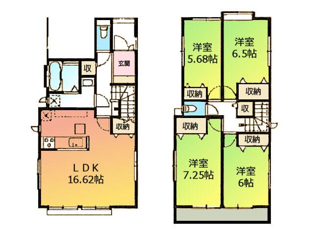Floor plan. 40,800,000 yen, 4LDK, Land area 120 sq m , Building area 100.81 sq m