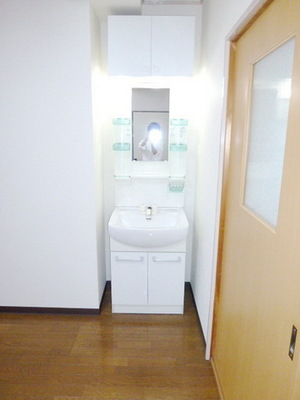Washroom. Independent wash basin