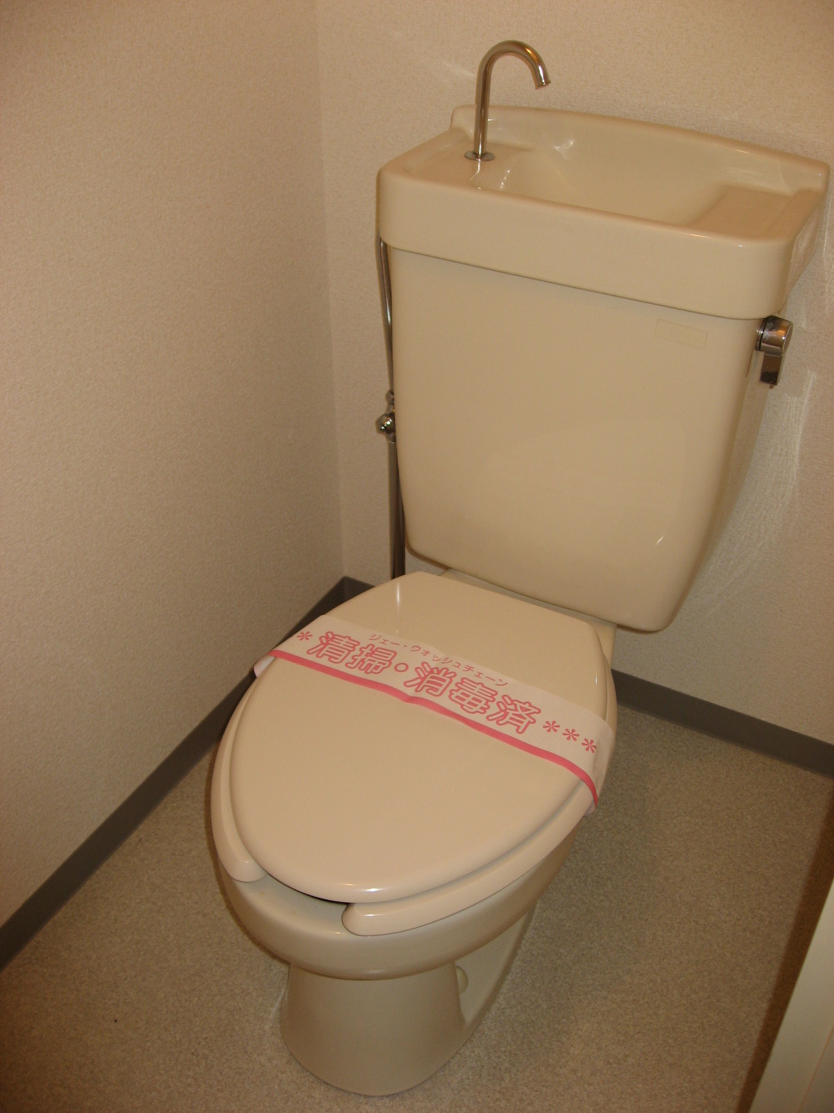 Toilet. It settles down space!