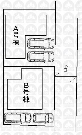 The entire compartment Figure. All two buildings This selling two buildings A Building ・ B Building: Each 102.01 sq m (30.85 square meters)