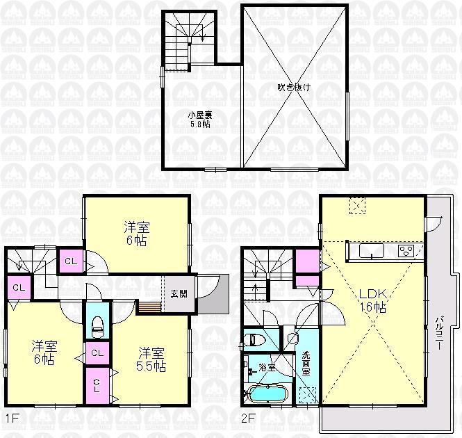 Floor plan. JR Musashino Line "Shinkodaira" station walk 9 minutes