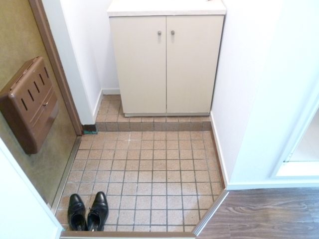 Entrance. Entrance with a shoebox! 