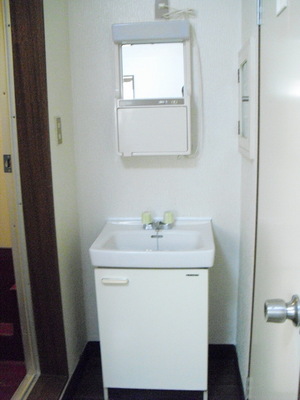 Washroom. Independent wash basin