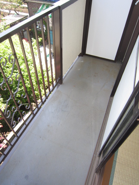 Balcony. You can afford to size also on the balcony