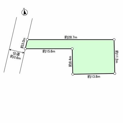 Compartment figure. Land area 202.78 sq m (61.34 square meters)