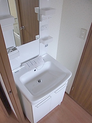 Washroom. Independent wash basin