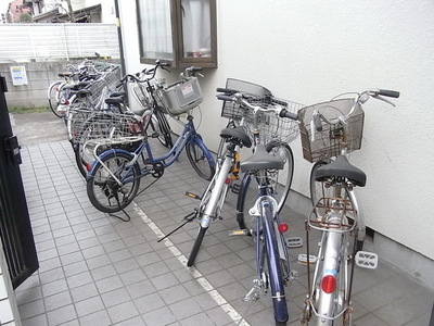 Other common areas. bicycle parking space