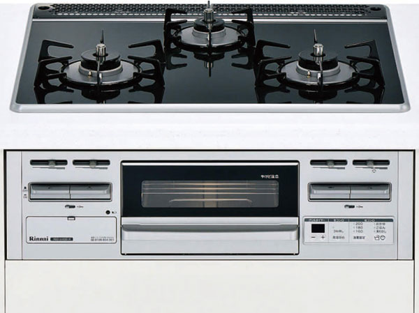 Kitchen.  [Pearl Crystal top stove] Pearl Crystal top adoption of a three-necked stove. Easy dirt falls, You can also Nikki wipe a quick boil over and oil stains.