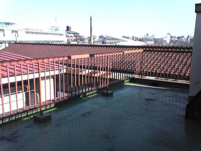 Balcony. Happy storeroom space