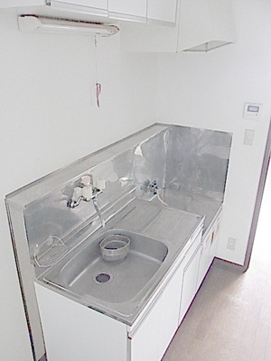 Kitchen. Two-burner gas stove installation Allowed Kitchen